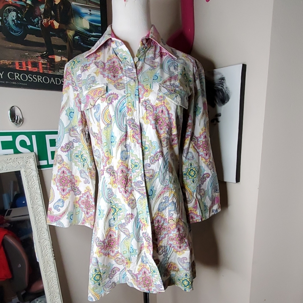 BOHO Paisley Blouse 1970